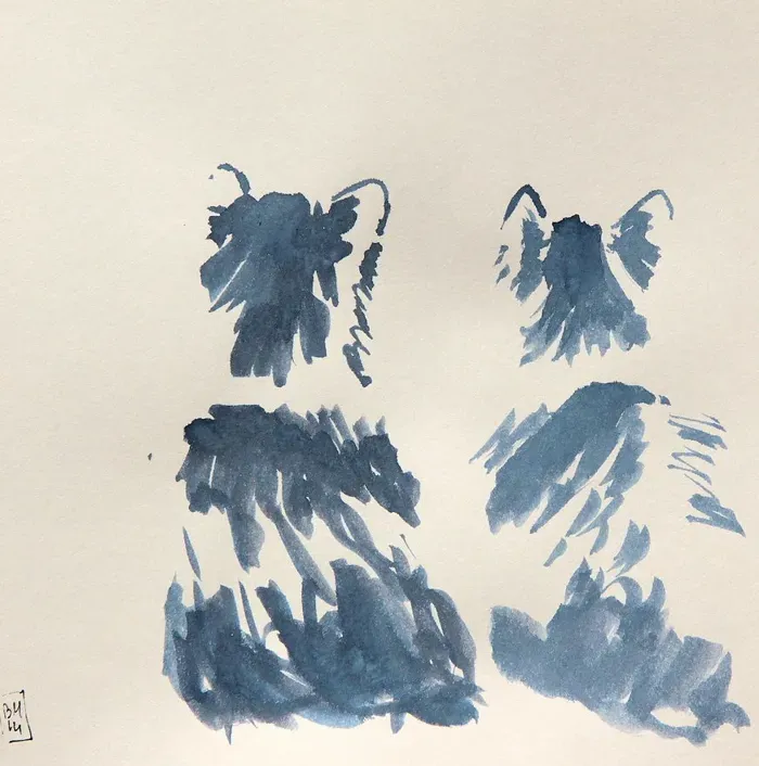 Composition bleue