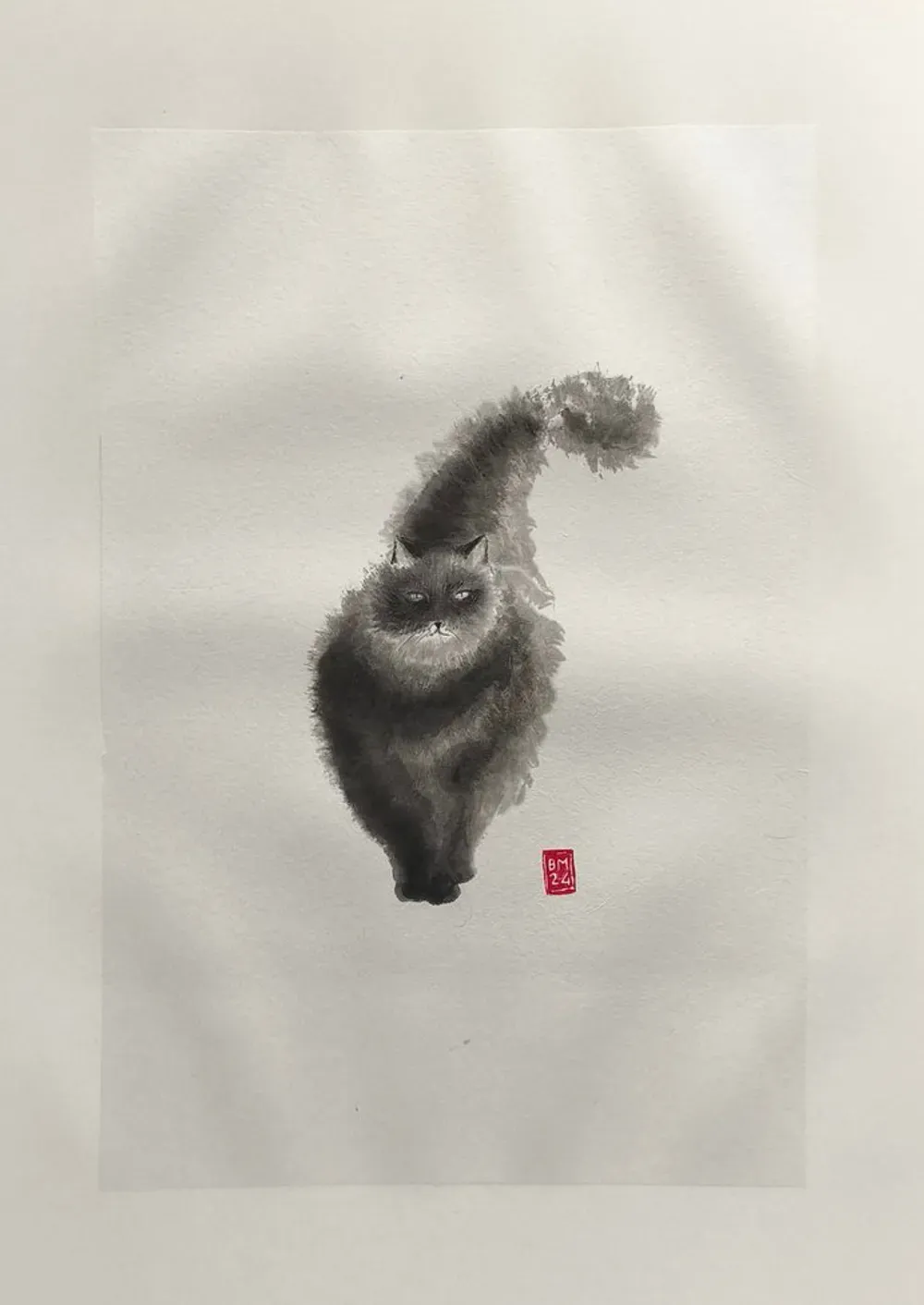 Dessin : Chat de face